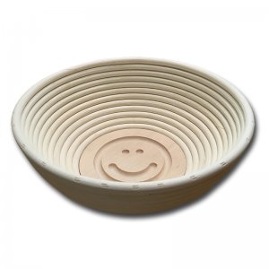 Bild zu Gärkörbchen  Ø20cm, für Brote von 750g bis 1.500g mit Stempel SMILEY