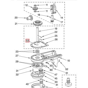 Bild 1 zu Artikel KitchenAid O-Ring Nr. 53 für Center Shaft Nr. 19 – Dichtring der Zentralwelle 