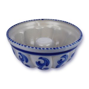 Bild 1 zu Artikel Kuchenform Gugelhupf aus Westerwald-Keramik, Ø 22cm, Dekor blau 