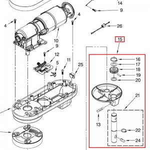 Bild 2 zu Artikel KitchenAid-Ersatzteile Planetenrührwerk (Planetary Assembly) in Empire Rot 