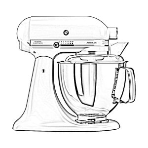 KitchenAid mit Klappkopf